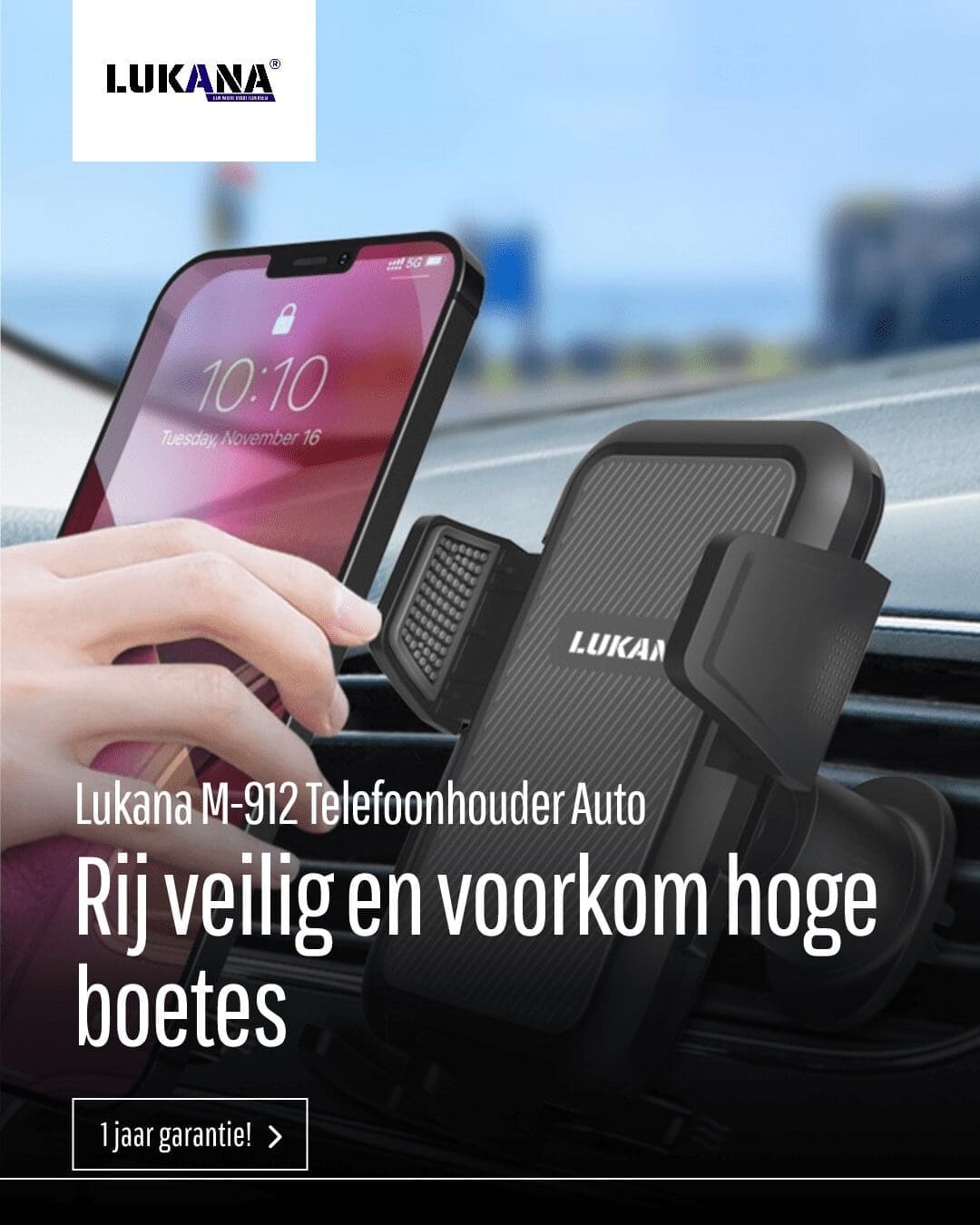 Lukana M-912 Telefoonhouder Auto