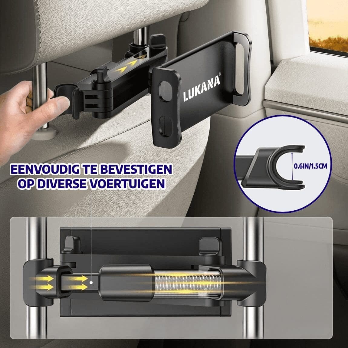 Lukana Tablet houder auto