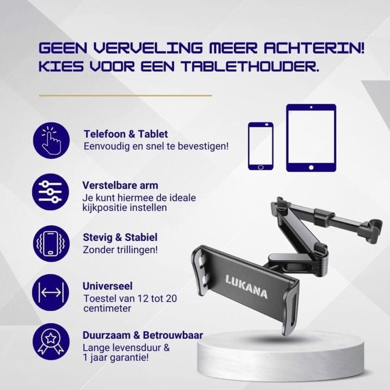 Lukana Tablethouder Auto